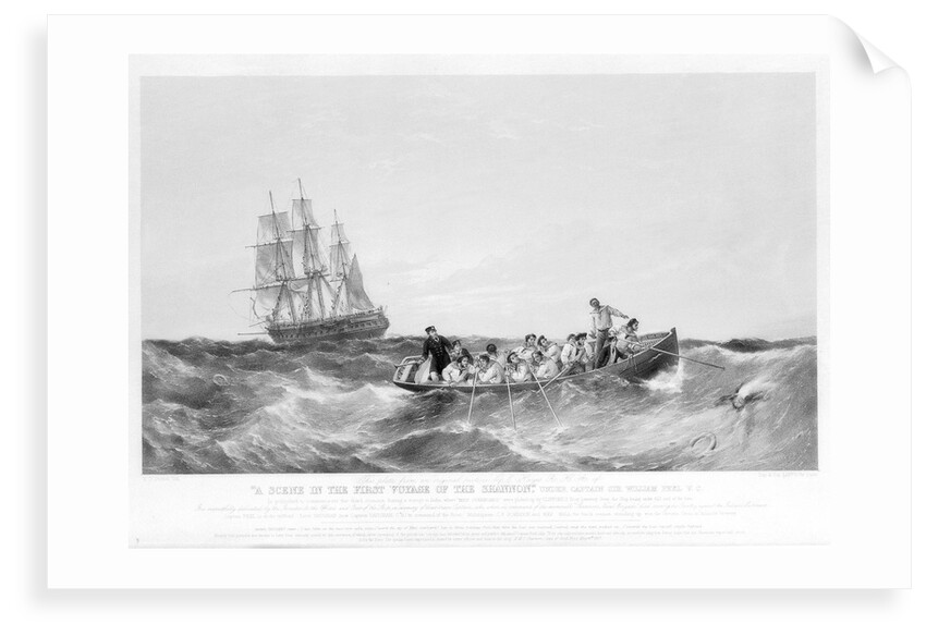 A Scene in the First Voyage of the Shannon under Captain Sir William Peel V.C.... by Edwin Hayes
