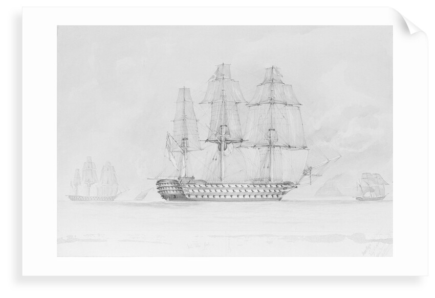 HMS 'Marlborough' off Stromberg by Montagu Frederick O'Reilly