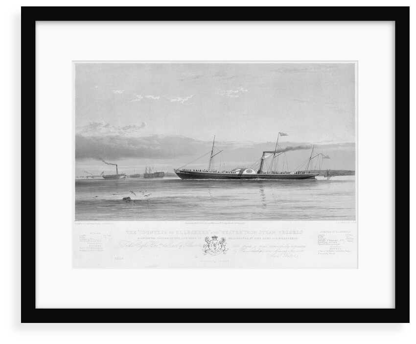 The 'Countess of Ellesmere' and 'Weaver' iron steam vessels by Samuel Walters