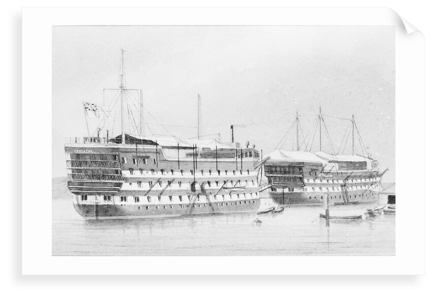 HMS 'Excellent' (?) by W. Mackenzie Thompson