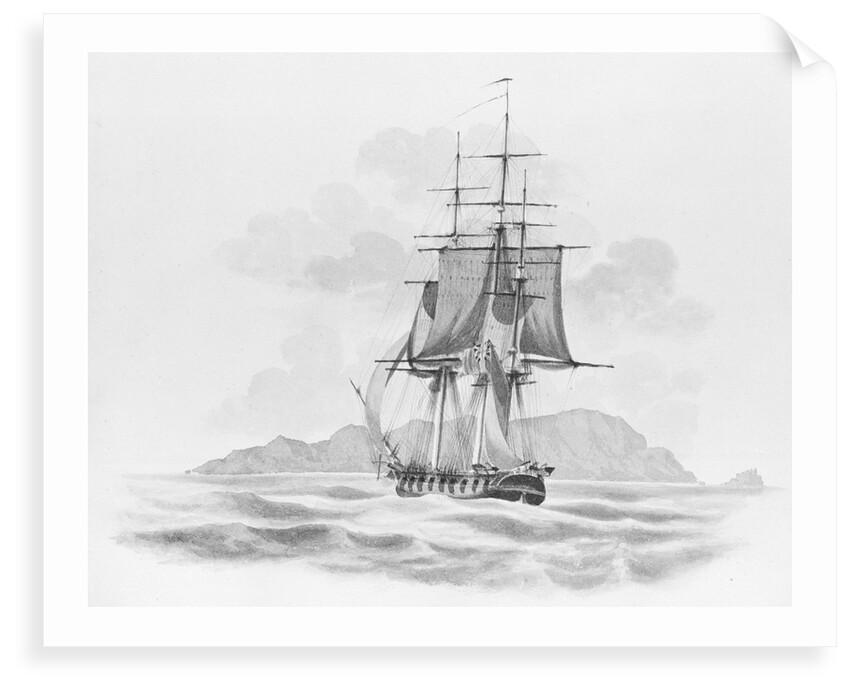 'The Rover' (?) stern on, at sea by unknown