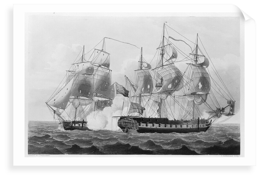 Capture of the 'Liguria', 7 August 1798 by Thomas Whitcombe