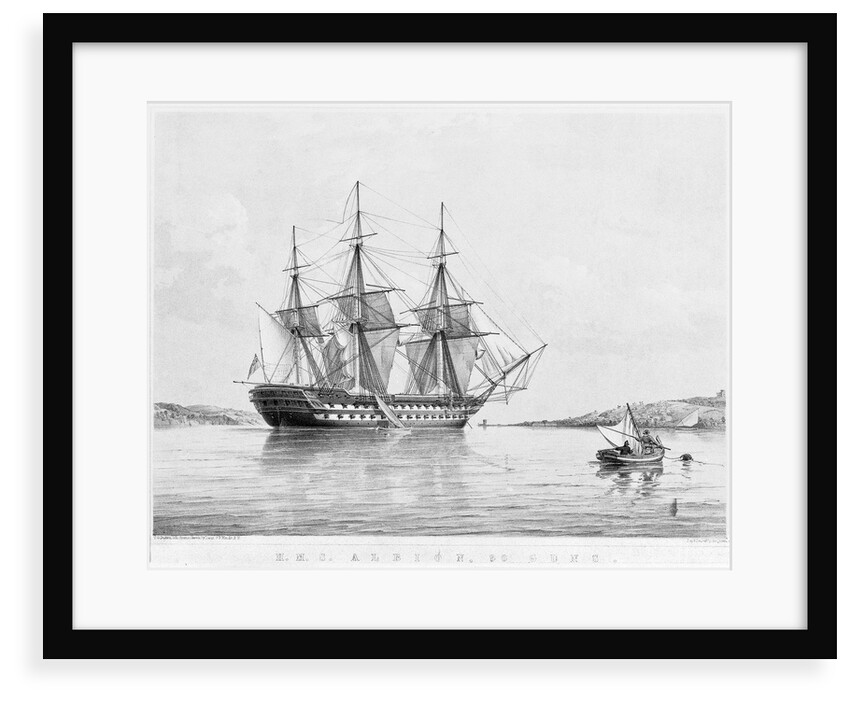 HMS 'Albion', 90 guns by George Pechell Mends [artist]; Thomas Goldsworthy Dutton; Day & Son