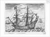 40-gun ship 'Lion' (1557, also known as 'Golden Lion') by Claes Jansz Visscher