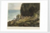 Picturesque views of the Diamond Rock: a lodgement under the rock on the south-west side by John Eckstein
