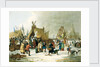 Frost fair on the river Thames, 19th century by Luke Clennel
