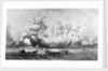 The attack of the 'Vanguard' (commanded by Sir William Winter) on the Spanish Armada, 8 August 1588 by A. Wilmore