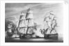The action between HMS 'Victorious... H.M. Brig 'Weazel and a French Squadron by Clark