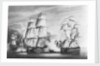 The action between HMS 'Victorious... H.M. Brig 'Weazel and a French Squadron by Clark