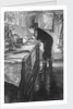 Commander CJ Wynne-Edwards R.N. navigating for a squadron at sea by Muirhead Bone