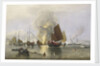 'Nemesis' destroying Chinese junks in Anson's Bay, 1841 by Edward Duncan