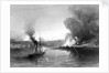 HMS 'Firefly' destroying the magazines at Brandon, Gulf of Bothnia by Thomas Goldsworth Dutton