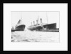 Passenger liner 'Titanic' (Br, 1912) Oceanic Steam Nav Co Ltd, (Ismay Imrie & Co Ltd, managers) (White Star Line): at Belfast with 'Olympic', tip of foremast out of picture by unknown