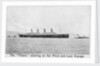 Passenger liner 'Titanic' (Br, 1912) Oceanic Steam Nav Co Ltd, (Ismay Imrie & Co Ltd, managers) (White Star Line): under tow leaving Belfast by unknown