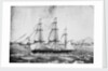 Florentia Captain Wimble, passing through Telleberry Roads February 1st 1825, coast of Malabar by Neve