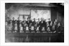 Mr John Riddle, Headmaster of the Upper Nautical School, Greenwich Hospital, with his pupils in 1855 by Unknown