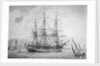 Portrait of French naval vessel 'L' Incorruptible' by Joseph Auge Antonie Roux