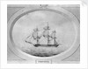 'Chiffonne', the ship Charles Adam took from the French at the Seychelles Islands by John Shertcliffe