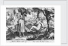 America. Americen Americus retexit, Semel vocauit inde semper exitam by Johannes Stradanus