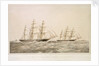 The Great China Race: the Clipper Ships 'Taeping' & 'Ariel' passing the Lizard 6 September 1866 on their homeward voyage from Foo-Chow-Foo by Thomas Goldsworth Dutton