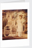 Horatia Nelson in top hat, dress and pantaloons with a rocking horse by unknown