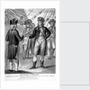 Richard Parker, President of the Committee of Delegates, tendering the list of grievances to Vice Admiral Buckner, on board the 'Sandwich' at the Nore by unknown