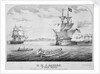 H. M. S. Ganges at target practice by C. Boone