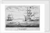 H. M. S. Ganges at target practice by C. Boone