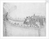 Edward Barlow leaves his mother's house in the wheatfield by Edward Barlow