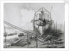 'Great Eastern' under construction at Blackwall, 1858 by Robert Howlett