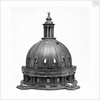 Model for the domes of Greenwich Hospital by James Smallwell