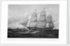 United States Packet Ship New World 1404 tons register. Built at Boston, Mass. 1846 by Donald McKay by Samuel Walters