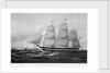 United States Packet Ship New World 1404 tons register. Built at Boston, Mass. 1846 by Donald McKay by Samuel Walters