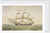 The Earl Balcarras East Indiaman 1488 tons by Thomas Goldsworth Dutton