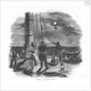 'Taking a Lunar Distance' Illustration from Dunkins Night Sky by unknown