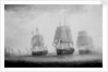 George III in HMS 'Southampton' reviewing the fleet off Plymouth, 18 August 1789 by William Elliott