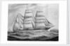 Sailing vessel 'Northbrook' at sea by C. Kensington