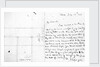 Nelson's first letter with his left hand by Horatio Nelson