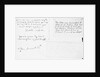 Nelson's first letter with his left hand by Horatio Nelson