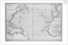 Printed chart of the North Atlantic Ocean by French Admiralty by Depot De La Marine