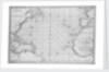 Printed chart of the North Atlantic Ocean by French Admiralty by Depot De La Marine