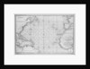 Printed chart of the North Atlantic Ocean by French Admiralty by Depot De La Marine