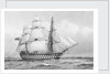 HMS 'Caesar' at Spithead, 1854 by William Frederick Mitchell