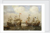 An engagement between the Spanish and the Dutch, circa 1630 by Cornelisz Verbeecq