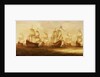 Witte de With's action with Dunkirkers off Nieuport, 1641 by Jacob Gerritsz Loeff