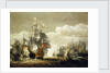 The Battle of Lowestoft, 3 June 1665, Showing HMS 'Royal Charles' and the 'Eendracht' by Hendrik van Minderhout