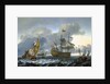 The Dutch attack on the Medway: 'Royal Charles' carried into Dutch waters by Ludolf Bakhuizen
