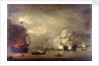 Action between HMS 'Mary Rose' and seven Algerines, 8 December, 1669 by Peter Monamy