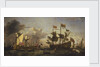Royal visit to the fleet in the Thames Estuary, 6 June 1672 by Willem Van de Velde the Younger