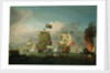 The burning of HMS 'Royal James' at the Battle of Solebay, 28 May 1672 by Peter Monamy